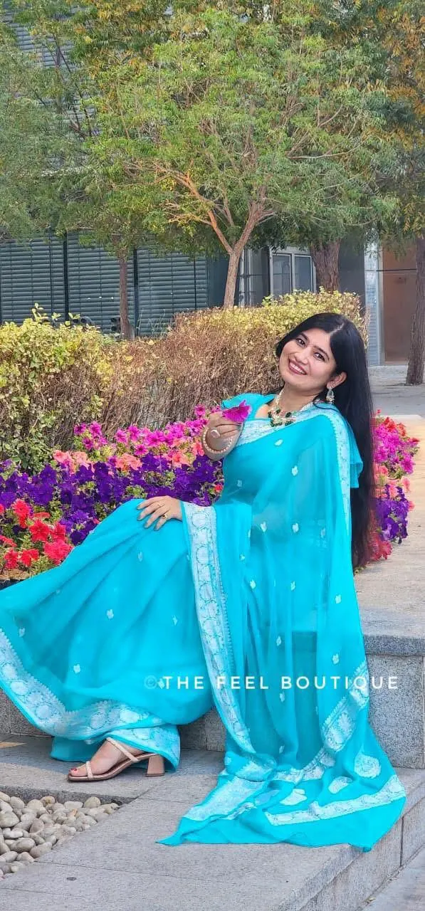 Garima wearing saree